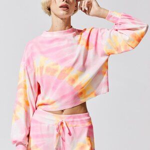 BeachRiot - Ava Sweater Sunrise Tie Dye - Large